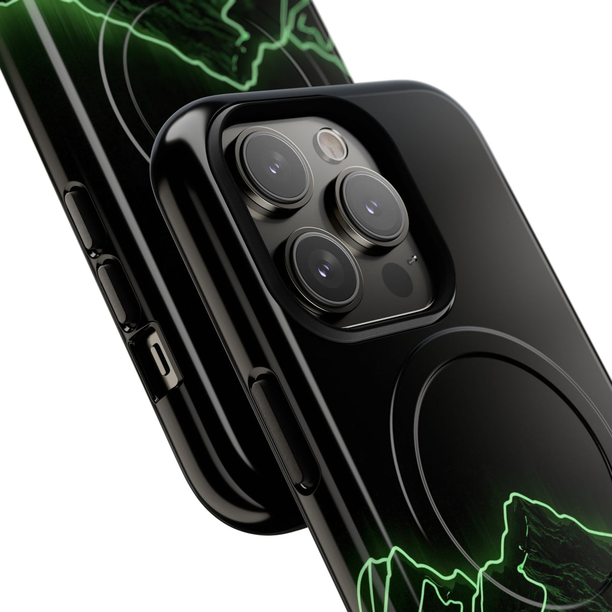 Nordic Mountain Contour · Tough 2.0 Magnetic Phone Case for iPhone · Black