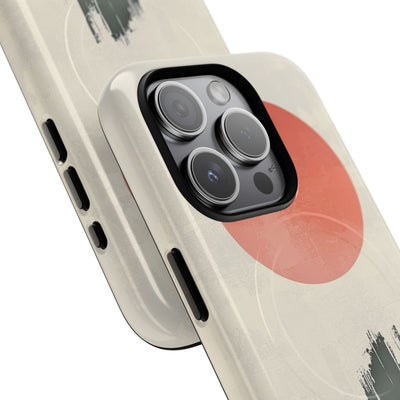 Crimson Sun Strokes · Tough+ Phone Case for iPhone · Magsafe