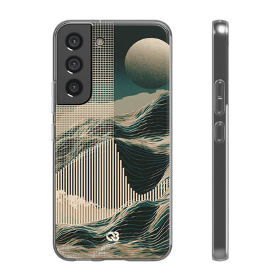 Green Lite Phone Case for Samsung - Lunar Moss Topography