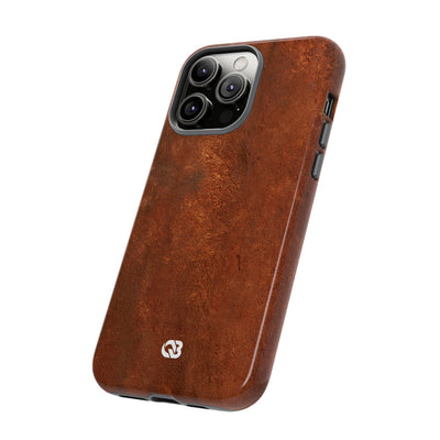 Orange Tough Phone Case for iPhone - Oxidized Iron Crust