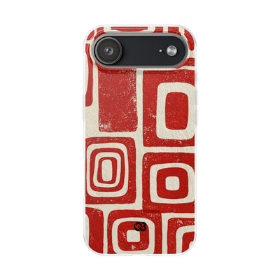 Vermilion Block Motif · Lite Phone Case for iPhone ·  Red