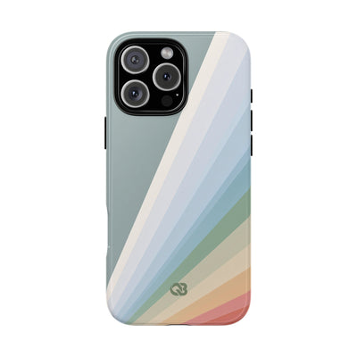 Green Tough Phone Case for iPhone - Sage Prism Beam