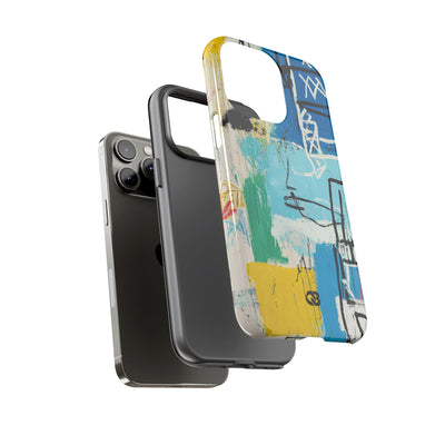 Azure Urban Scribble · Tough Phone Case for iPhone