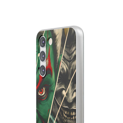 Emerald Oni Grin · Soft Handyhülle für Samsung