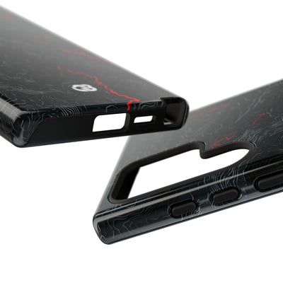 Crimson Rift · Tough Phone Case for Samsung · Black