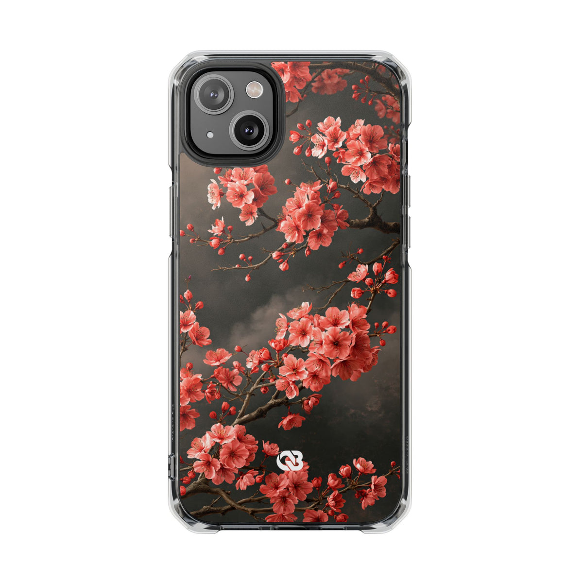 Dark Sakura Nocturne · Clear Impact Magnetic Phone Case for iPhone ·  Black