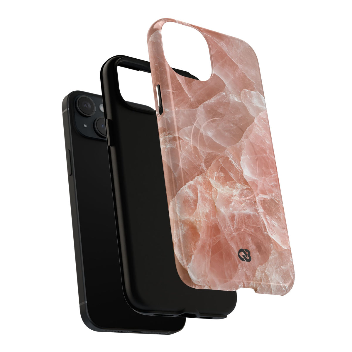 Rose Quartz Facet · Tough 2.0 Magnetic Phone Case for iPhone · Pink