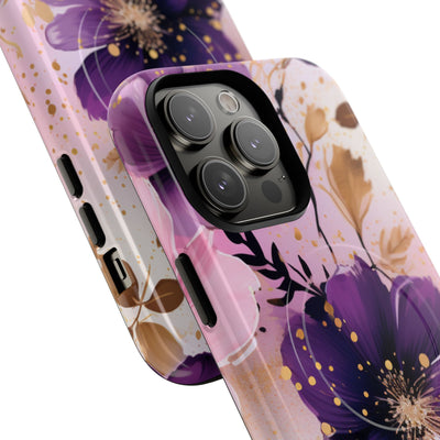 Gilded Violet Bloom · Tough+ Phone Case for iPhone · Magsafe