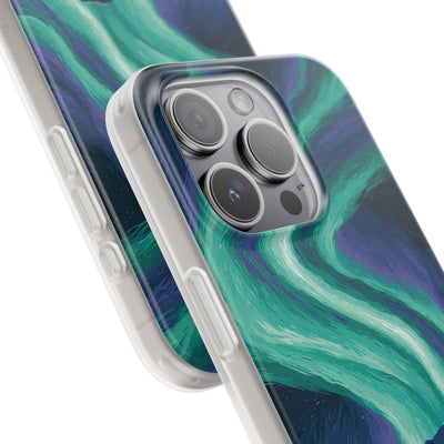 Arctic Aurora Bear · Lite Phone Case for iPhone ·  Teal