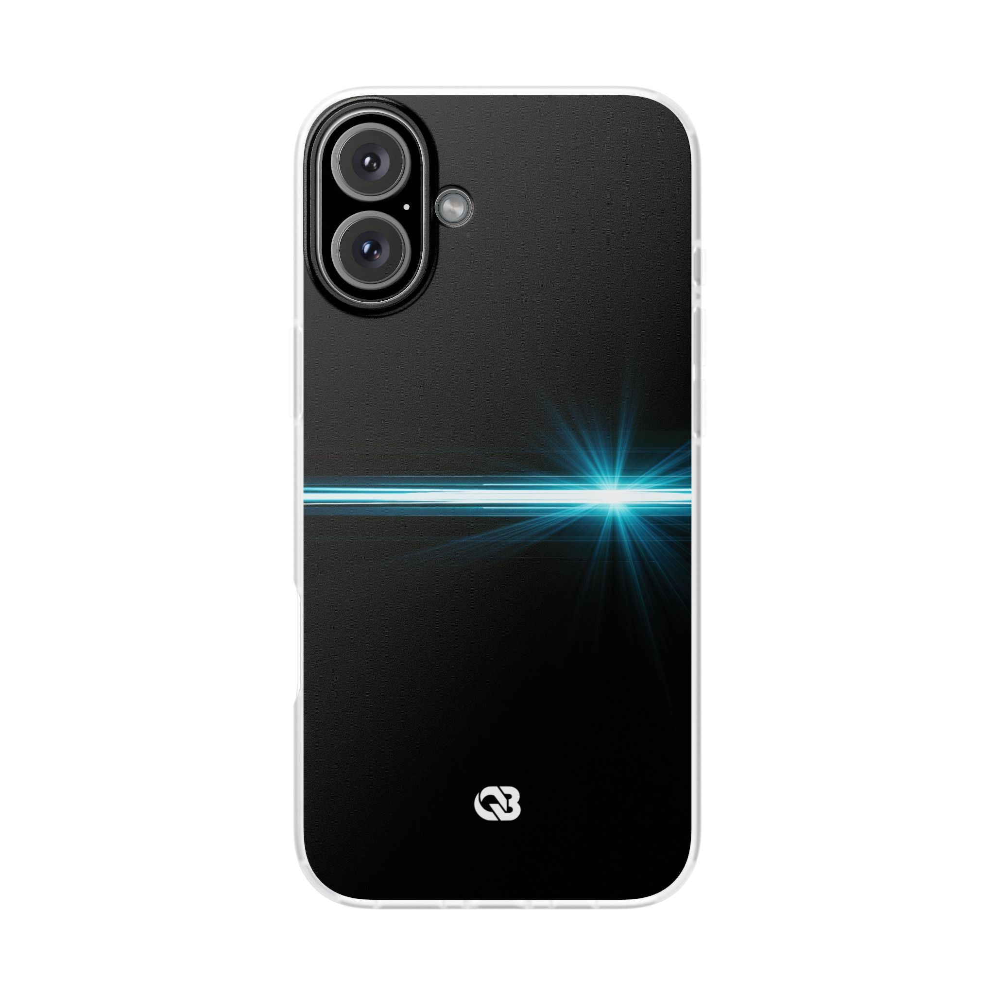Blue Lite Phone Case for iPhone - Electric Cyan Ray