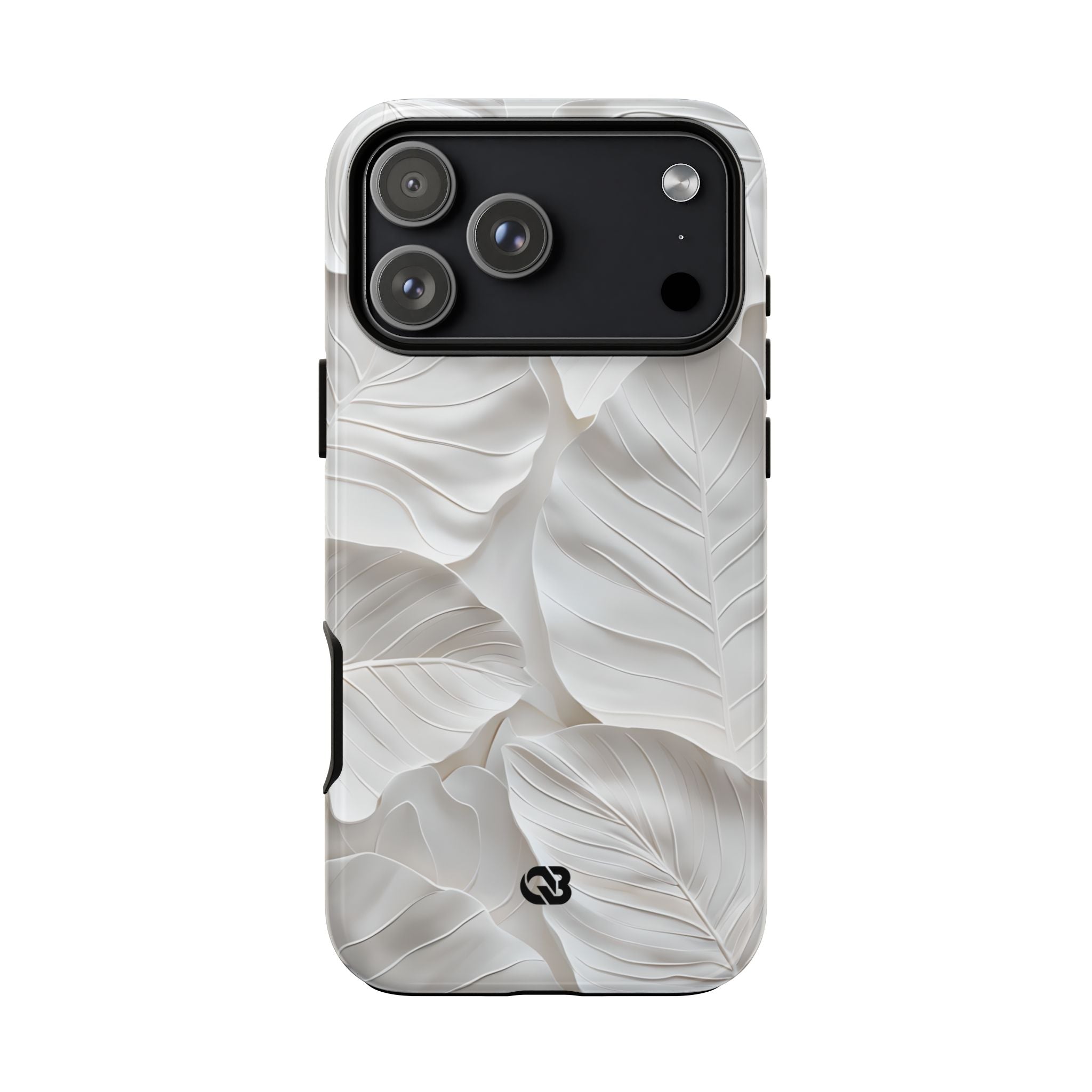 Sculpted Ivory Leaves · Tough Coque de téléphone pour iPhone
