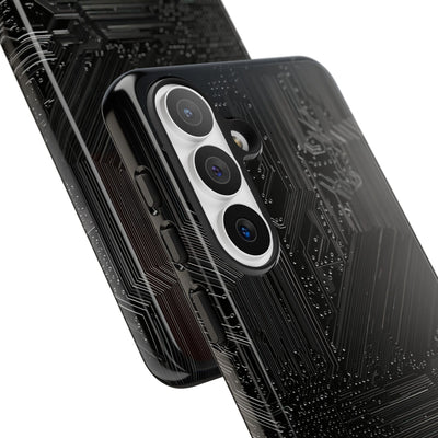 Obsidian Circuitry · Tough Phone Case for Samsung · Black