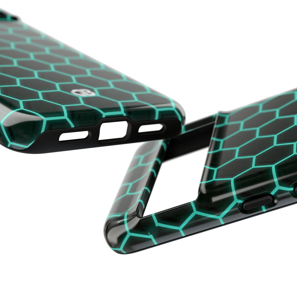 Neon Hex Spectrum · Tough Phone Case for Pixel ·  Teal