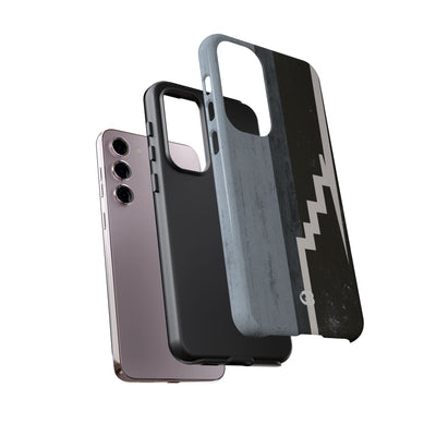 Grey Tough Phone Case for Samsung - Industrial Concrete Void
