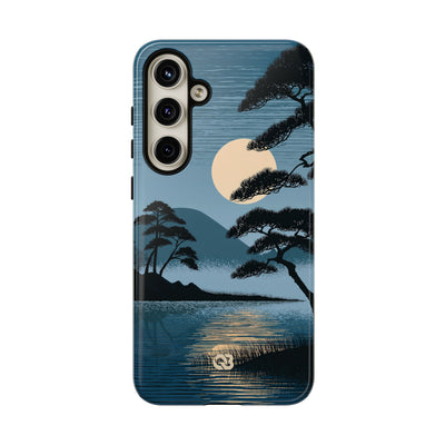Blue Tough Phone Case for Samsung - Midnight Kyoto Pine