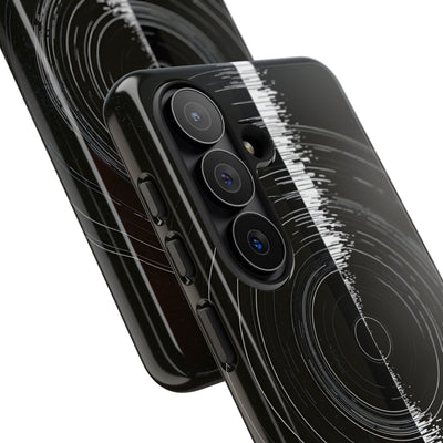 Black Tough Phone Case for Samsung - Obsidian Orbital Signal
