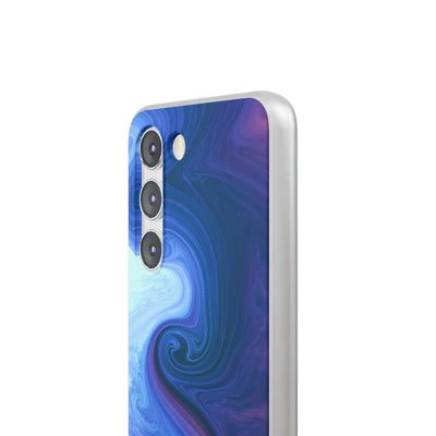 Azure Fluid Swirl · Lite Phone Case for Samsung · Blue