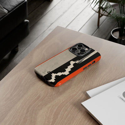 Orange Tough Phone Case for iPhone - Orange Monolith Rift