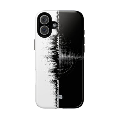 Black Tough 2.0 Magsafe Phone Case for iPhone - Static Signal Split
