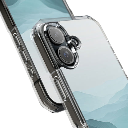 Teal Mist Mountains iPhone 16 Case - Impact