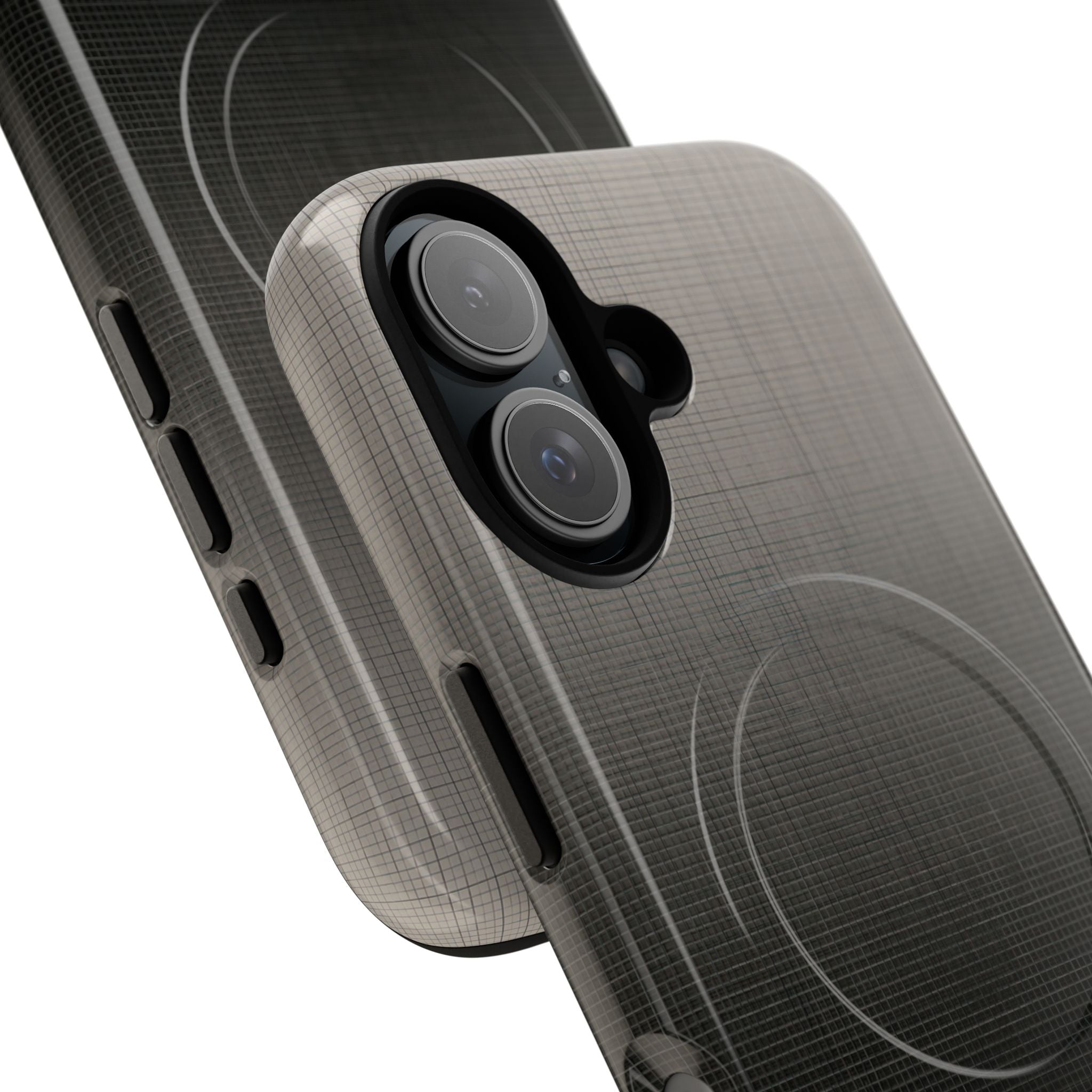 Grey Tough 2.0 Magsafe Phone Case for iPhone - Faded Sand Mesh
