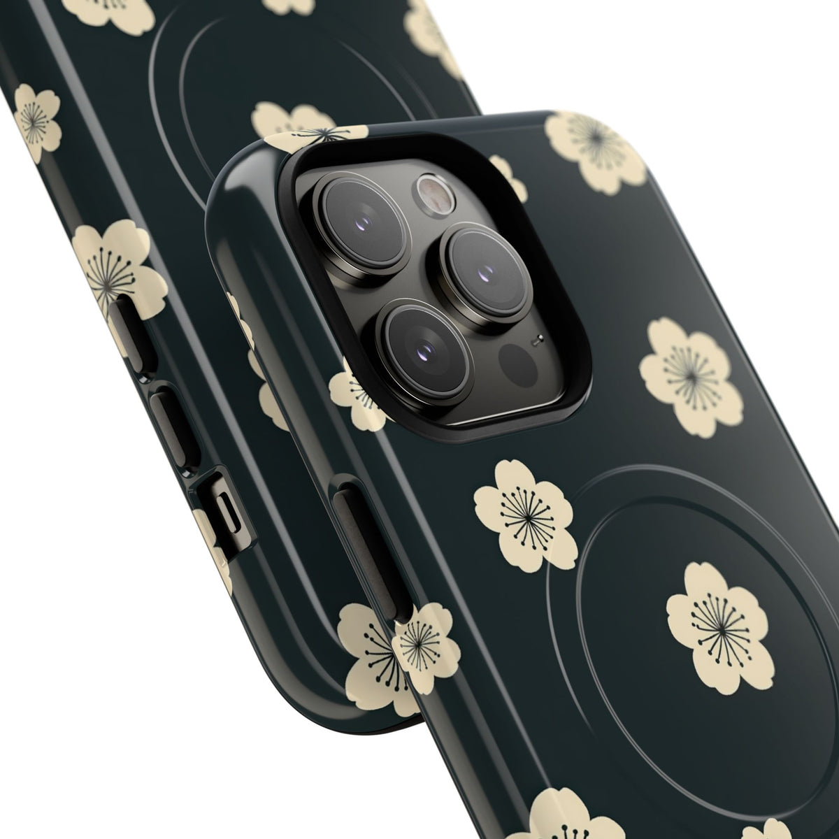 Midnight Sakura Bloom · Tough 2.0 Magnetic Phone Case for iPhone · Black