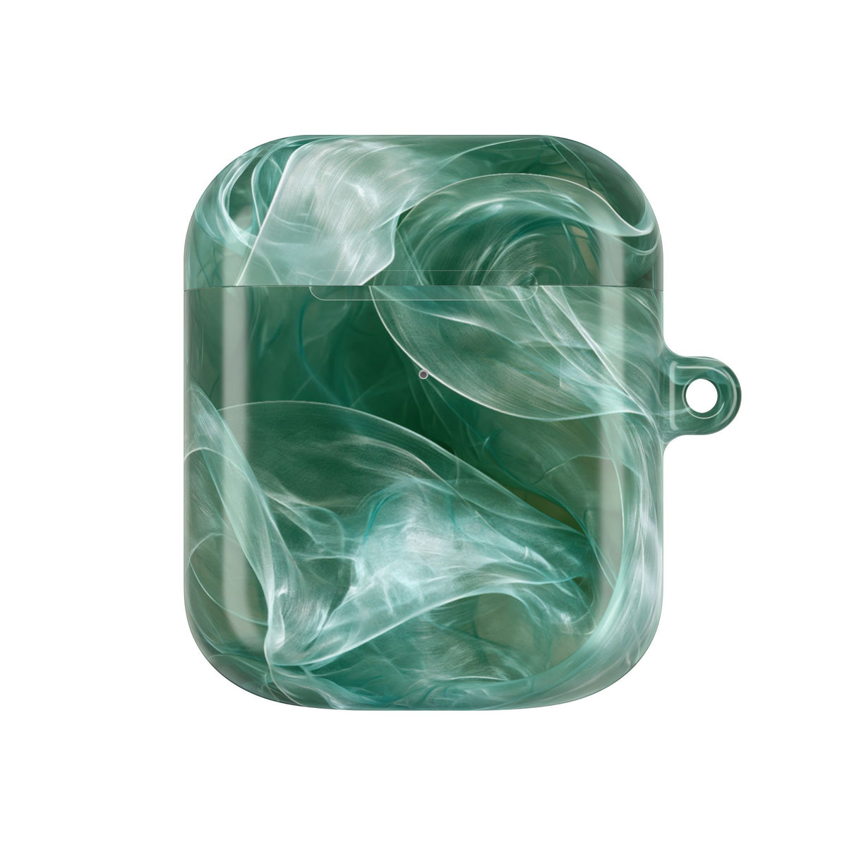 Translucent Aqua Flow · Hard Case for AirPods & AirPods Pro · Teal