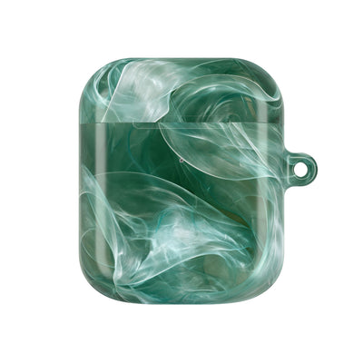 Translucent Aqua Flow · Hard Case for AirPods & AirPods Pro · Teal