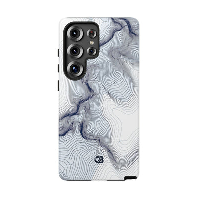 Nordic Ridge Contour · Tough Phone Case for Samsung · White