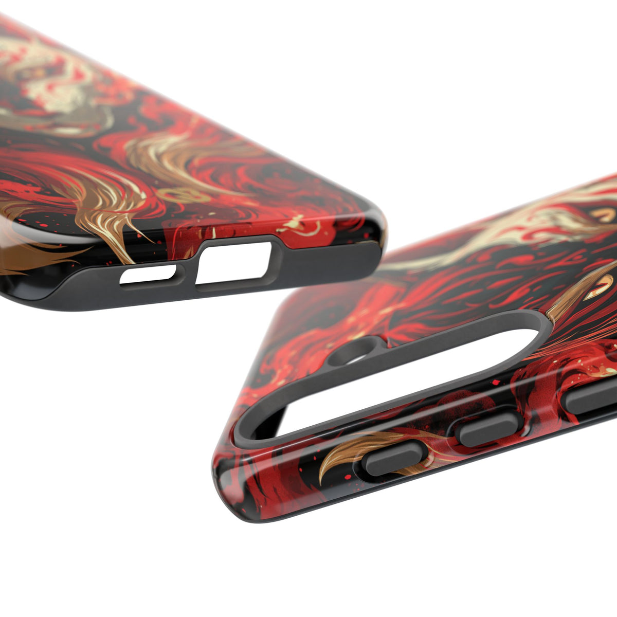 Crimson Kitsune Spirit · Tough Phone Case for Samsung · Red