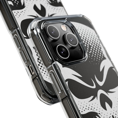 Phantom Halftone · Clear Impact Magnetic Phone Case for iPhone ·  Black