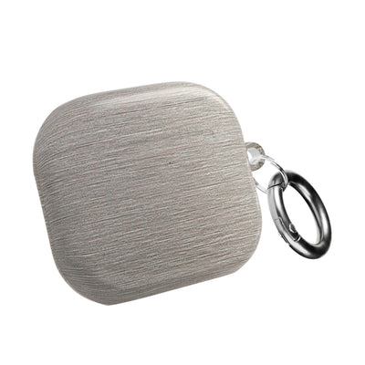 Brushed Silver Alloy · Hard Case for AirPods & AirPods Pro · Silver