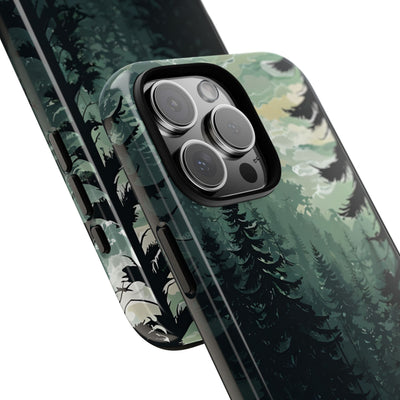 Misty Pine Shadow · Tough Phone Case for iPhone