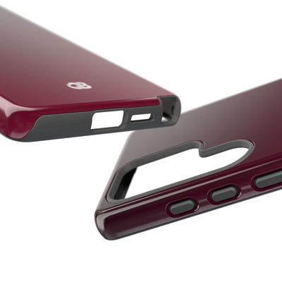 Red Tough Phone Case for Samsung - Deep Sangria Gradient