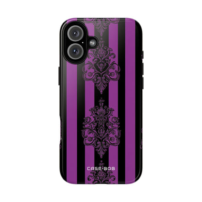 Ornamental Violet Stripes iPhone 16 Plus Case - Tough
