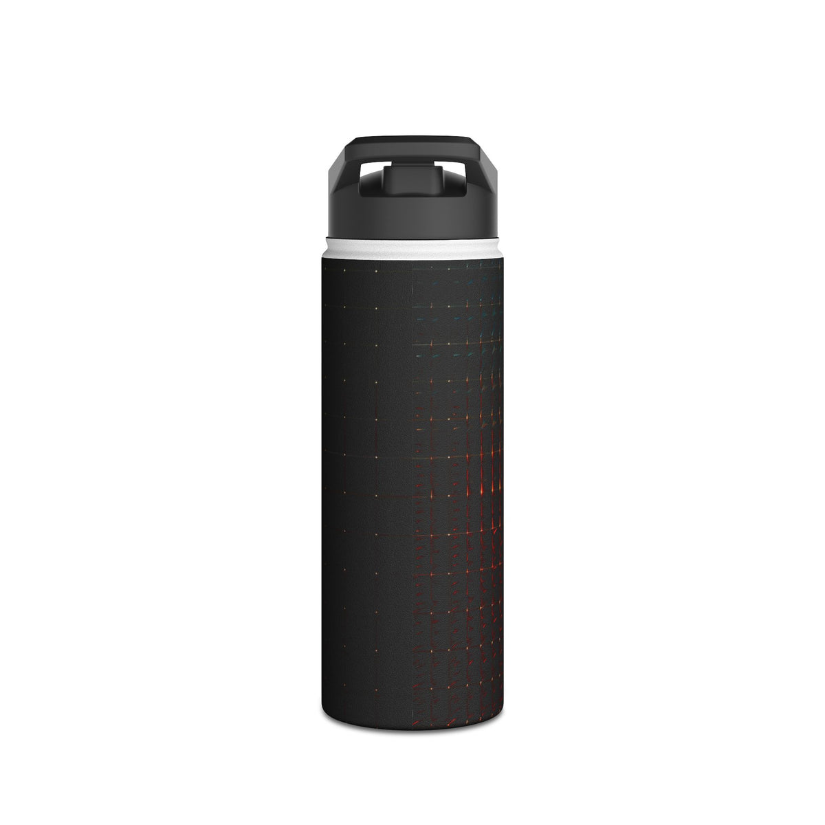 Luminous Refraction Grid · Insulated Water Bottle · Black