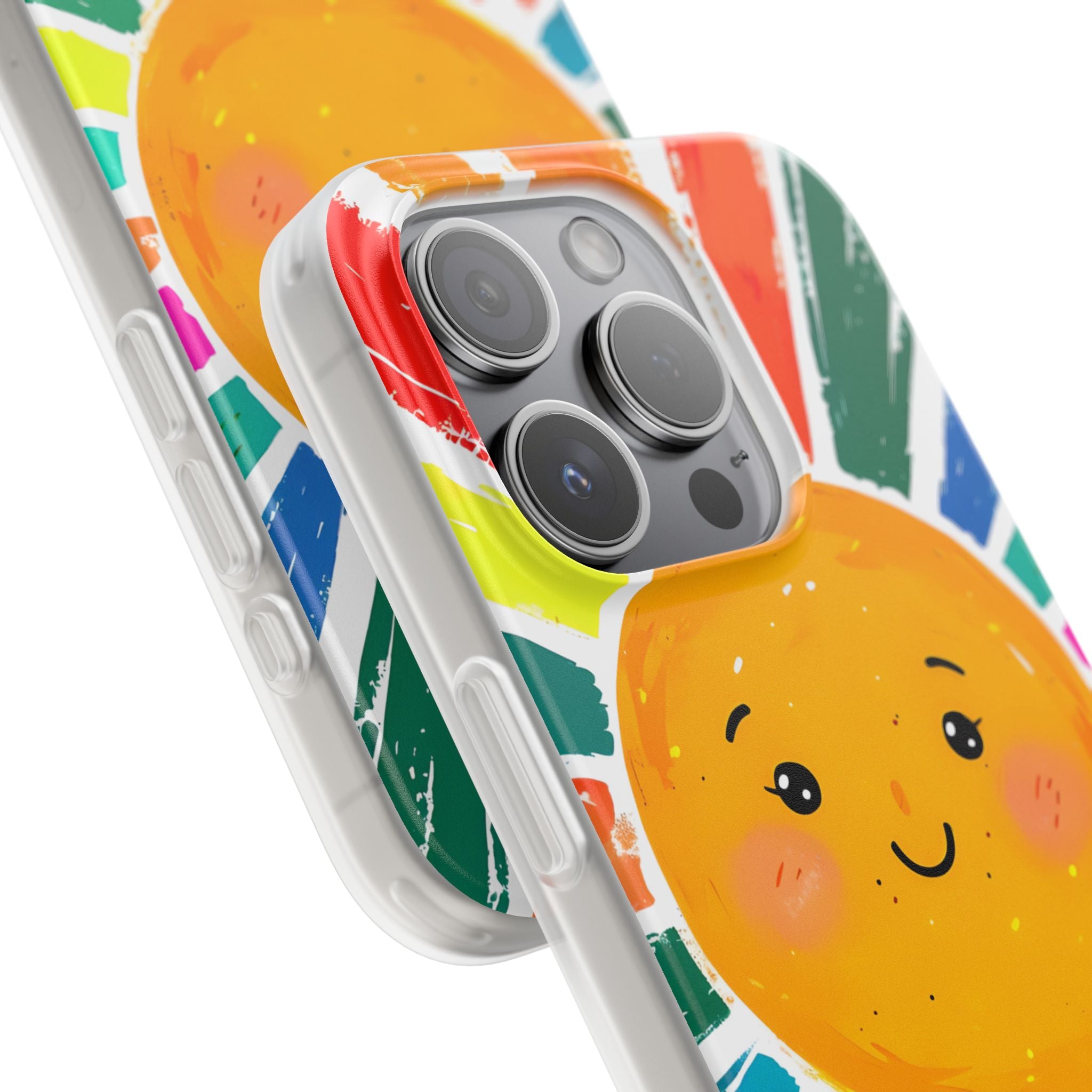 Vibrant Solar Smile · Soft Phone Case for iPhone