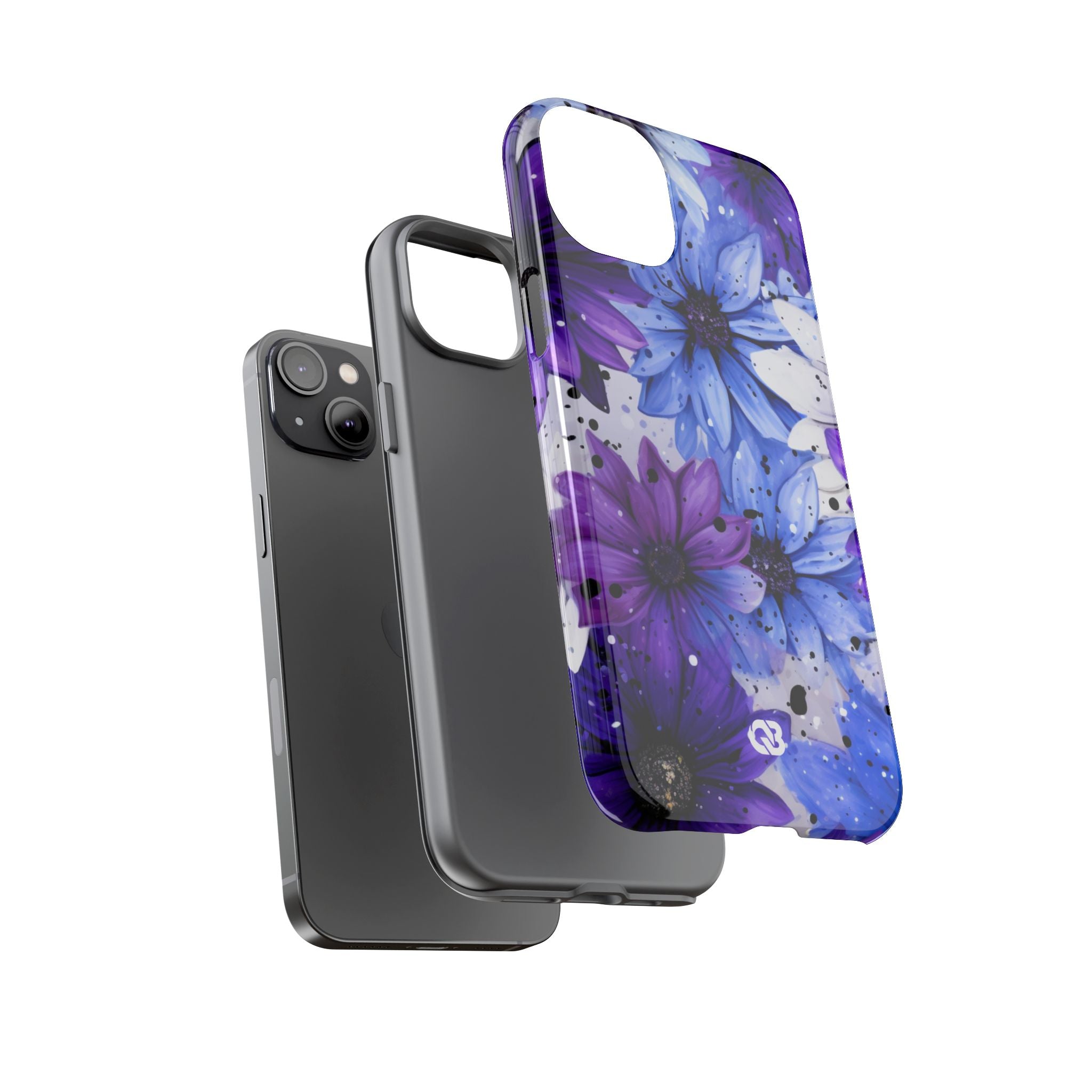 Ink Splatter Blooms · Tough Coque de téléphone pour iPhone