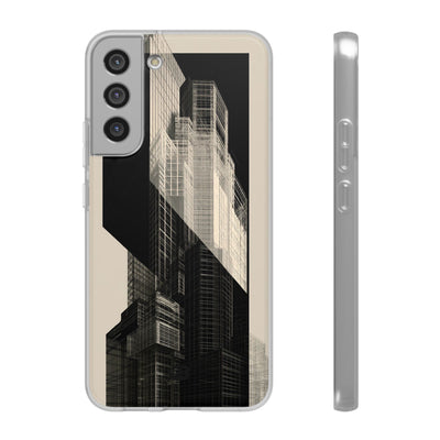 Beige Lite Phone Case for Samsung - Monolith Urban Grid