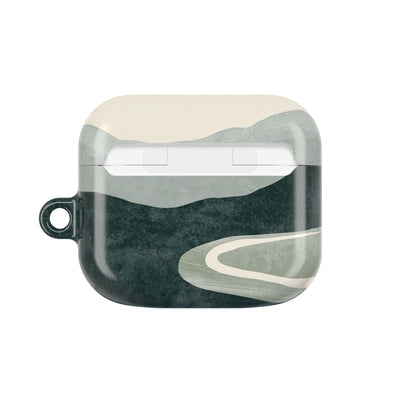 Muted Valley Vista · Hard Case for AirPods & AirPods Pro · Green