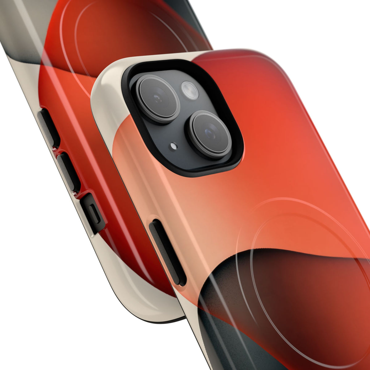 Translucent Crimson Form · Tough 2.0 Magnetic Phone Case for iPhone · Red
