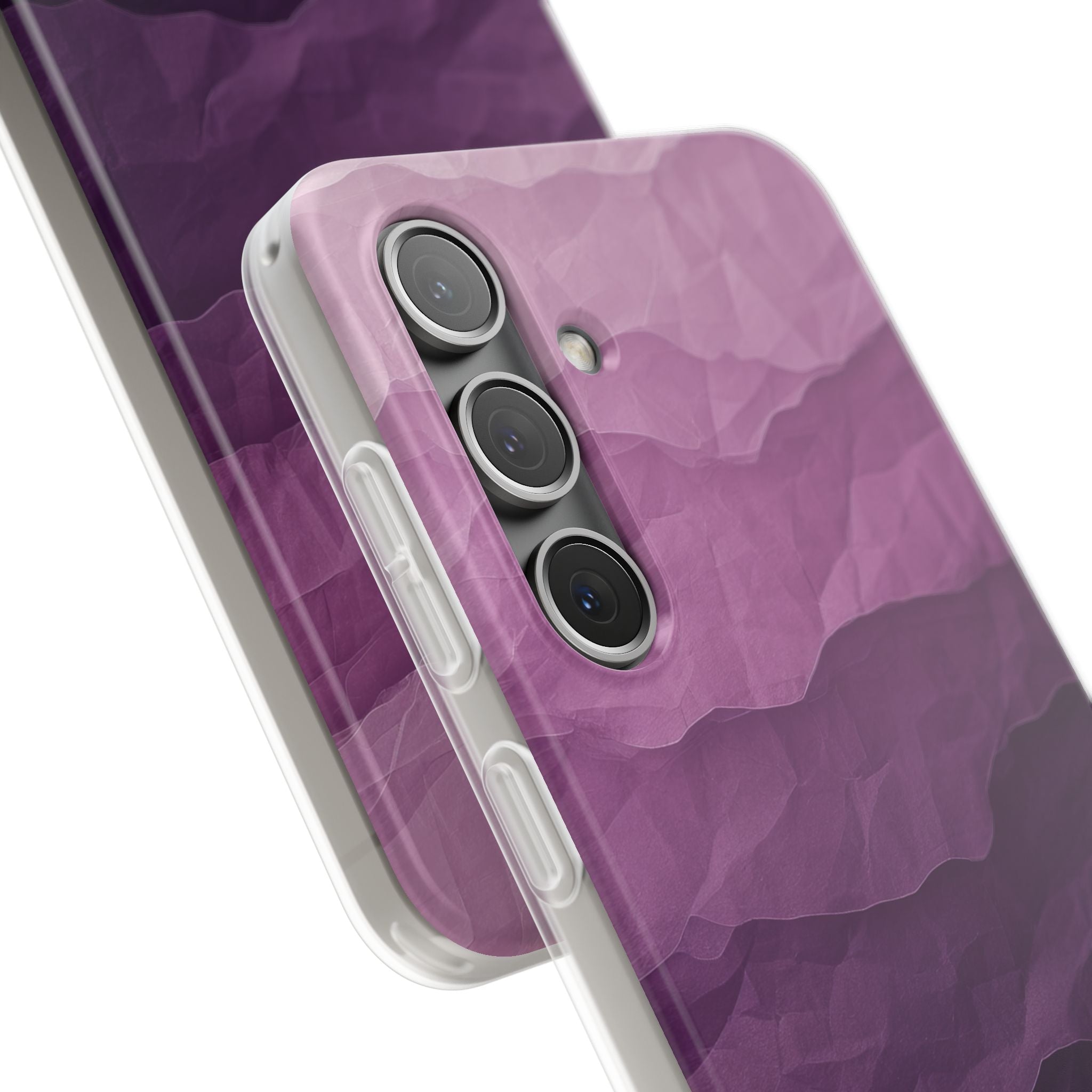 Purple Wave Layers Samsung S24 Case - Soft