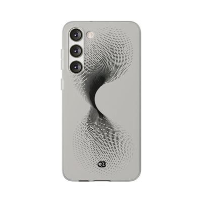 White Lite Phone Case for Samsung - Linear Torsion Grid