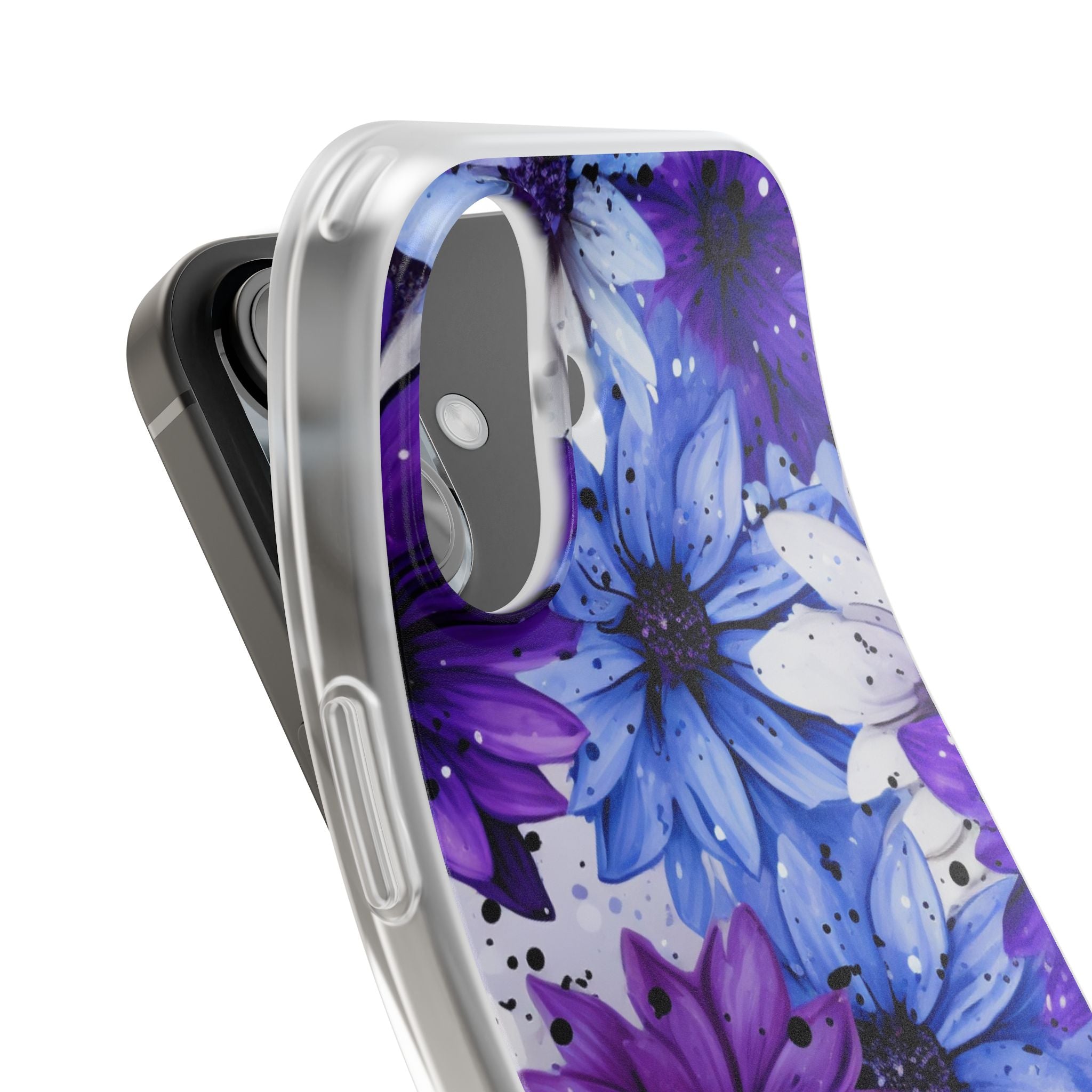 Ink Splatter Blooms · Soft Coque de téléphone pour iPhone