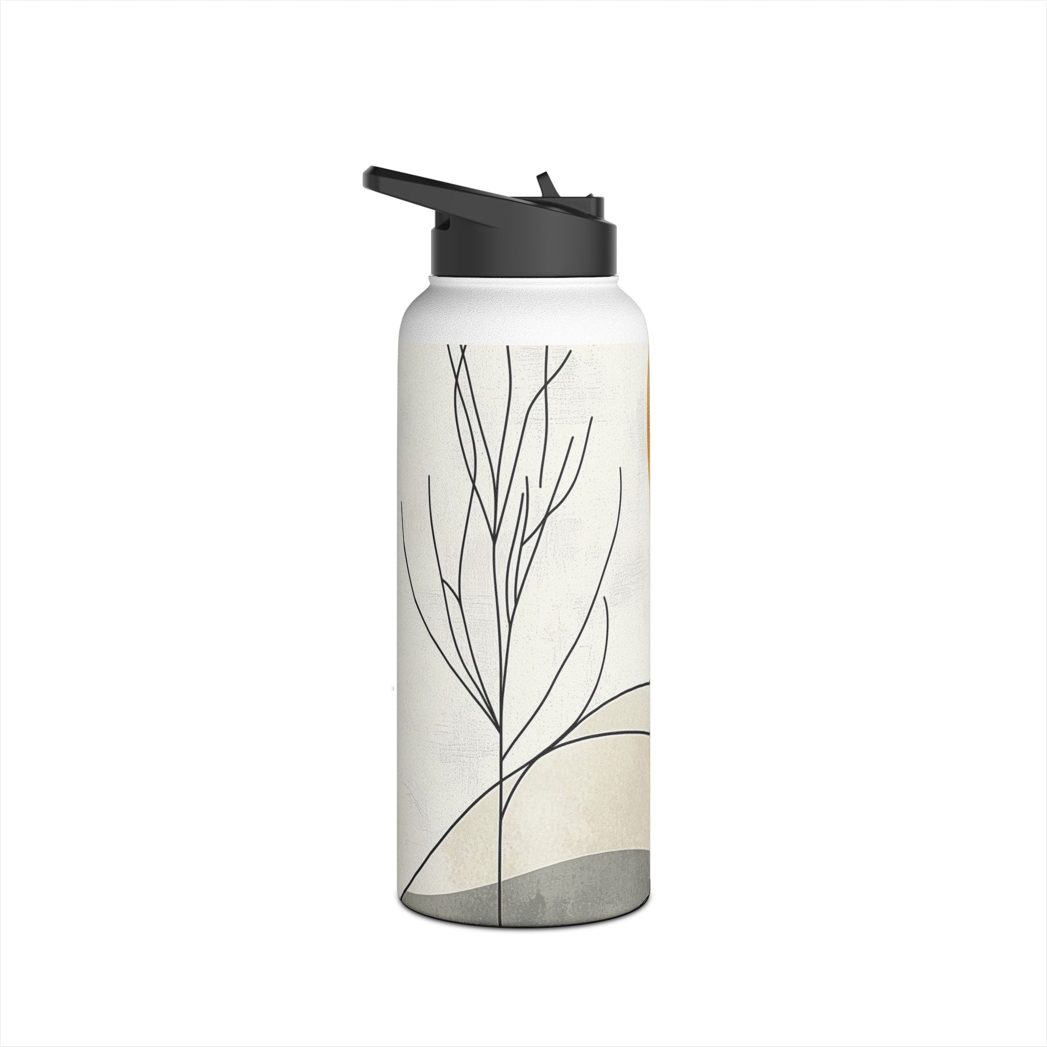 Orange Eclipse Trees - Stainless Steel Water Bottle