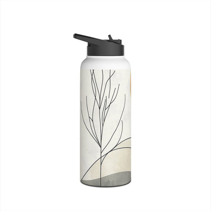 Orange Eclipse Trees - Stainless Steel Water Bottle