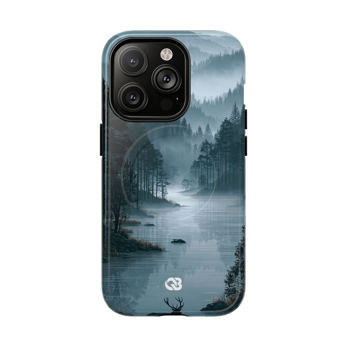 Silent Nordic Fjord · Tough 2.0 Magnetic Phone Case for iPhone · Blue