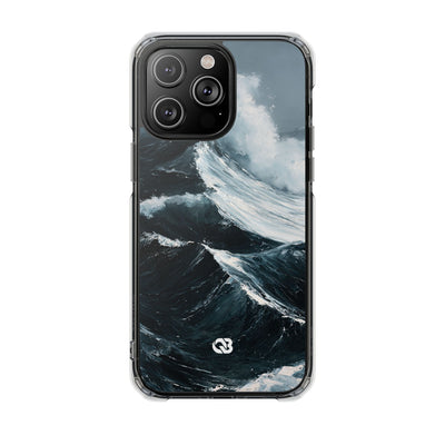 Nordic Swell · Clear Impact Magnetic Phone Case for iPhone · Blue