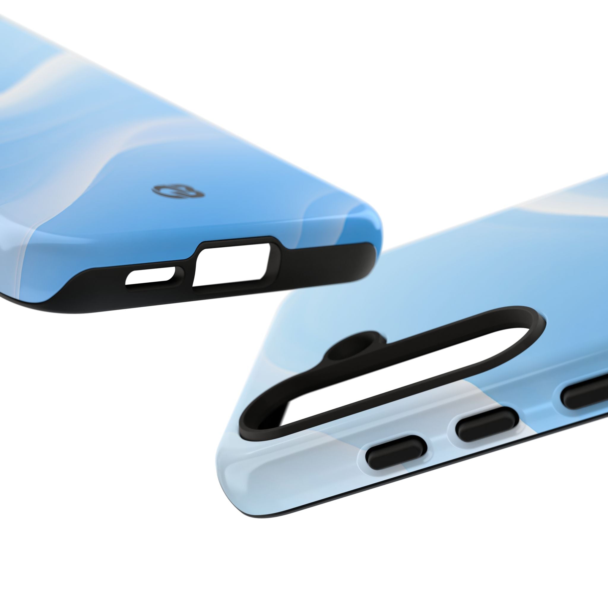Blue Tough Phone Case for Samsung - Glacial Blue Silk