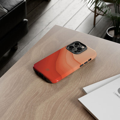 Terracotta Flow · Tough Phone Case for iPhone · Orange